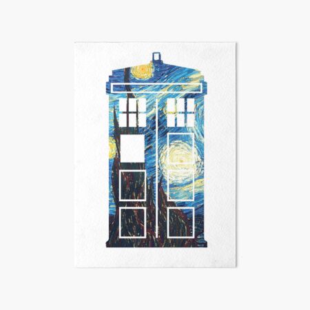The Doctor's Starry Night Art Board Print