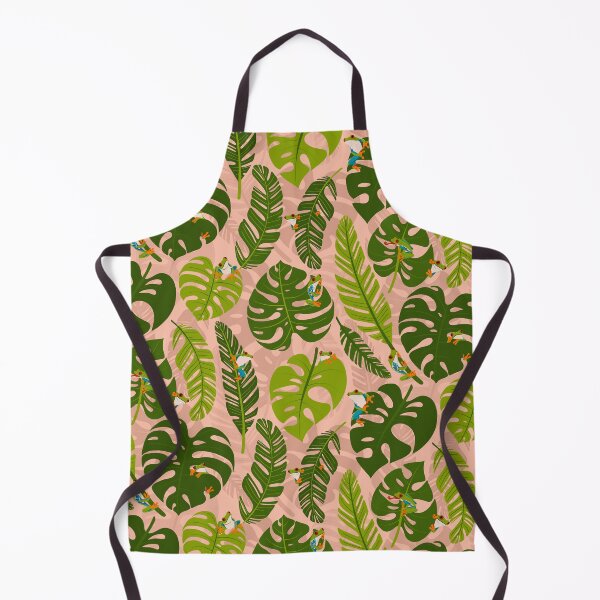 Item preview, Hide and Seek Tree frogs (seamless repeat pattern) pink and green jungle theme designed and sold by NewBranchStudio.