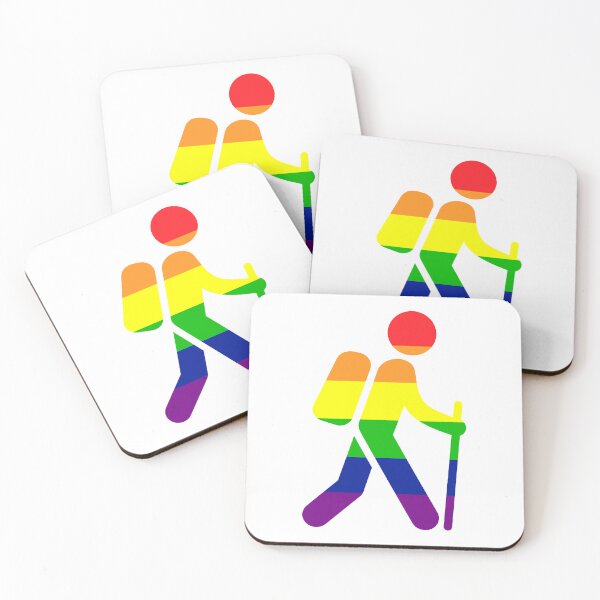 Item preview, Pride Flag Hiker Silhouette designed and sold by VanyaKar.
