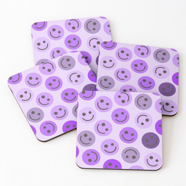Item preview, Purple Happy Faces designed and sold by gray-cat.