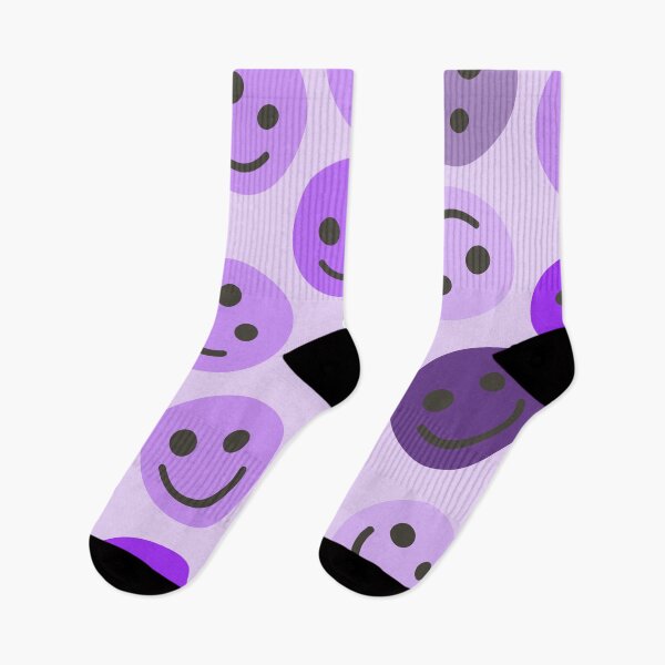 Item preview, Purple Happy Faces designed and sold by gray-cat.
