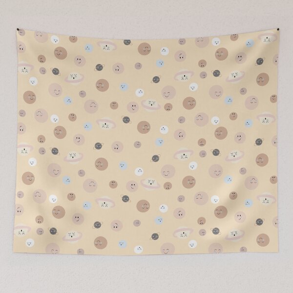 Item preview, Planets in Outer Space - Yellow designed and sold by Ashleigh Fish.