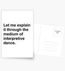 Interpretive dance Postcards