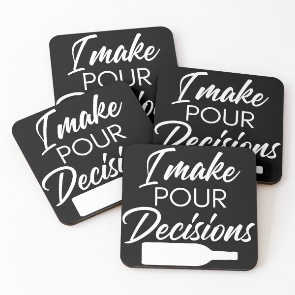 Item preview, I Make Pour Decisions. Funny Wine Lover Quote. designed and sold by That Cheeky Tee.