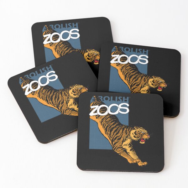 Item preview, Abolish Zoos Orange Leaping Tiger Comic Book Logo Classic T-Shirt designed and sold by lelaalicesr.