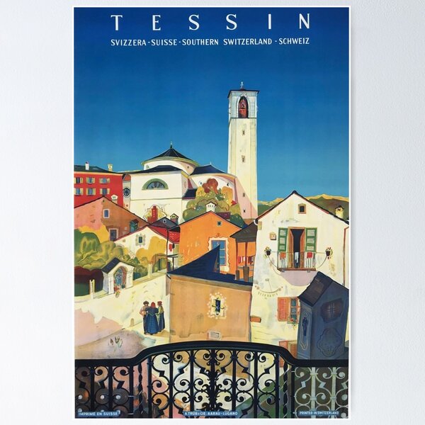 Item preview, Tessin Switzerland Poster designed and sold by bradleyvalentin.