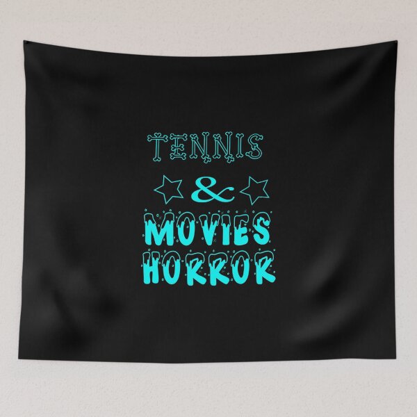 Item preview, Tennis And Movies Horror Awesome Product For Movies Lovers Classic T-Shirt designed and sold by janlzmaude.
