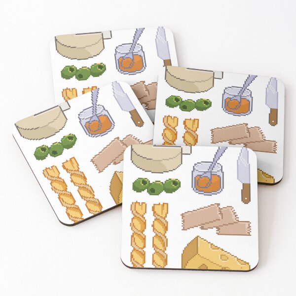 Item preview, Cheese Board Pixel Art designed and sold by Theysaurus.