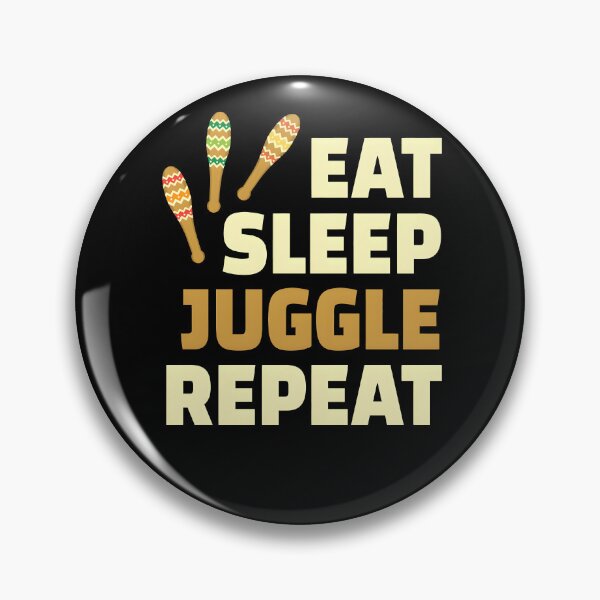 Item preview, Vintage Juggling Eat Sleep Juggle Repeat Funny Gift designed and sold by KevinOndricka.