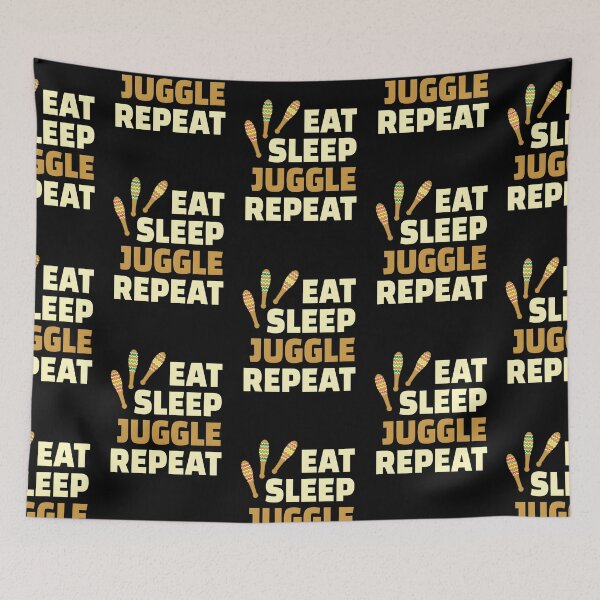 Item preview, Vintage Juggling Eat Sleep Juggle Repeat Funny Gift designed and sold by KevinOndricka.