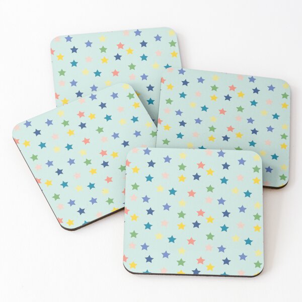 Item preview, Stars - mint green designed and sold by Ashleigh Fish.