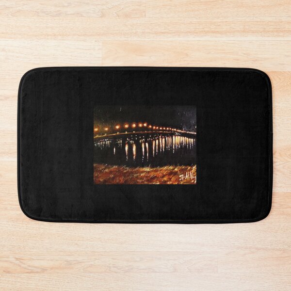 Item preview, River Lights on Bridge at Night designed and sold by bryanmolloyart.