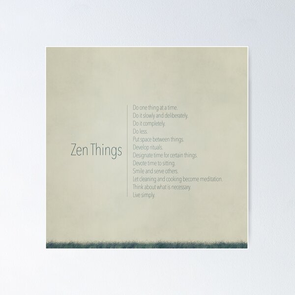 Item preview, 12 Zen Things Poster designed and sold by nealcampbell.