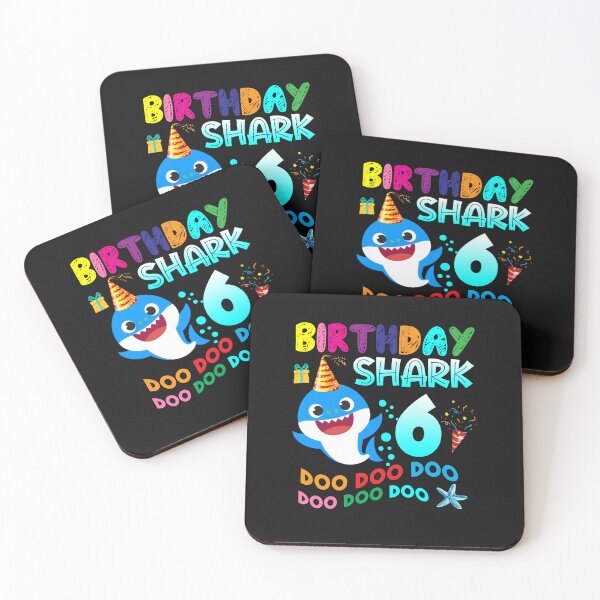 Item preview, Birthday Kids Shark 6 Year Old 6th Birthday Matching Family  designed and sold by zorinaabzs143.