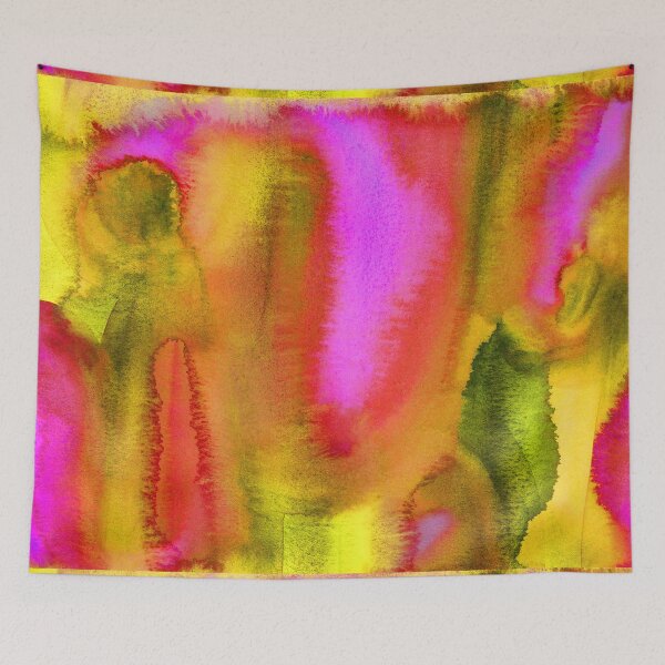 Item preview, Abstract Watercolor: Strawberry Banana designed and sold by JynnDoesArt.