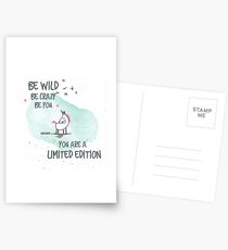 Unicorn -Einhorn #11 KnochiART Postkarten