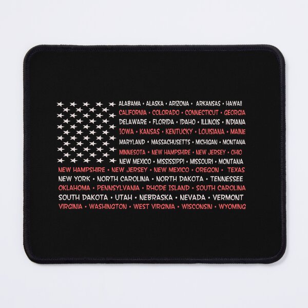 Item preview, Vintage American Flag State Word Art, Patriot Fourth of July design designed and sold by Merchking1.