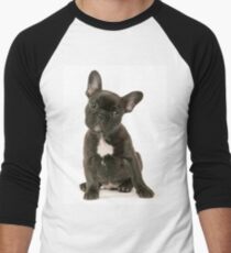 Cute French Bulldog Puppy Men's Baseball ¾ T-Shirt