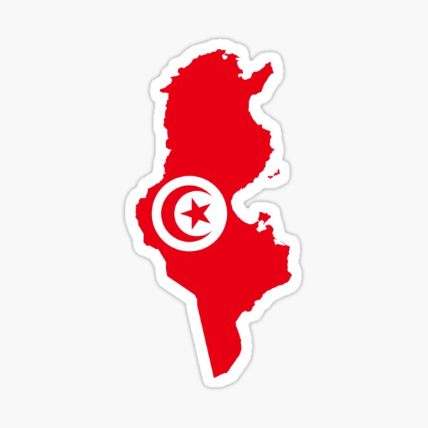 Flagge von Tunesien Sticker