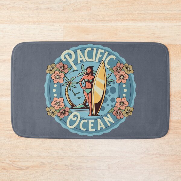 Item preview, Pacific Ocean Vintage Print for Pacific Ocean Lovers - For a beach lover, for a surfer, for a beach person. designed and sold by Wentoo.