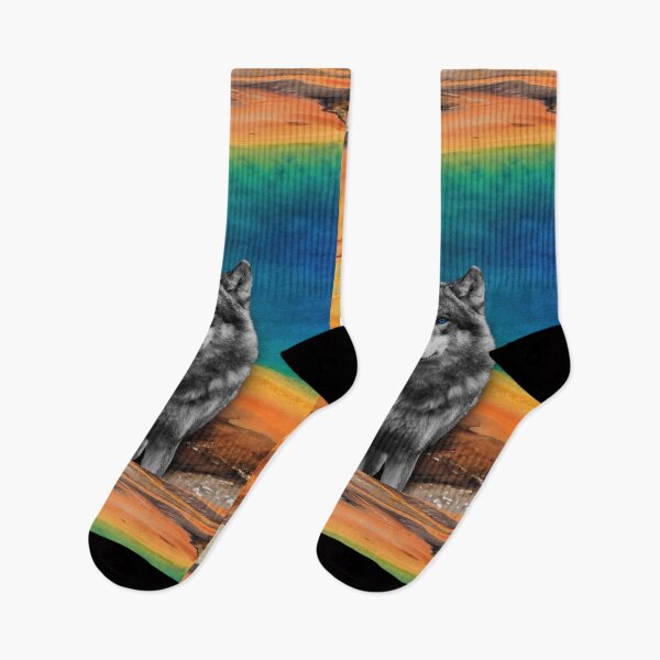 Item preview, Grand Prismatic Grey Wolf designed and sold by questadesigns.