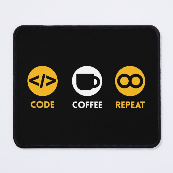 Item preview, Code Coffee Repeat designed and sold by JuxNdx.