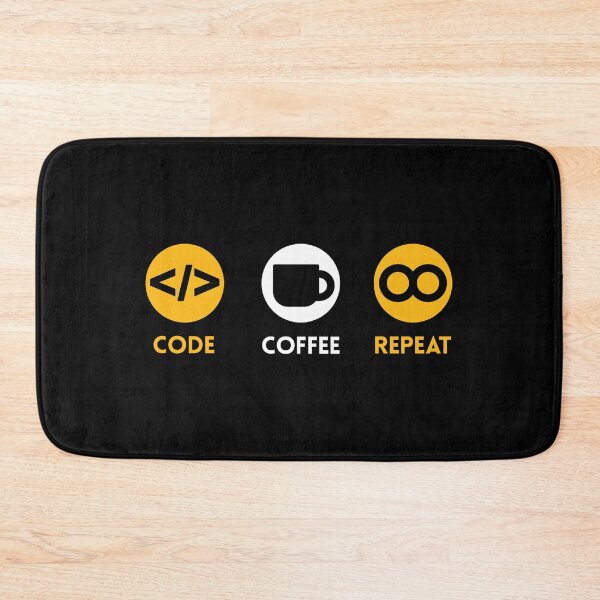 Item preview, Code Coffee Repeat designed and sold by JuxNdx.
