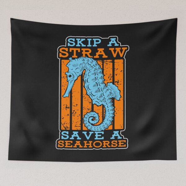 Item preview, Skip A Straw Save Seahorse Animals designed and sold by ClamenTaon.