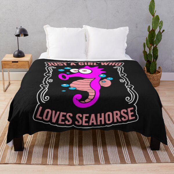 Item preview, Just Girl Who Loves Seahorse Animals designed and sold by ClamenTaon.