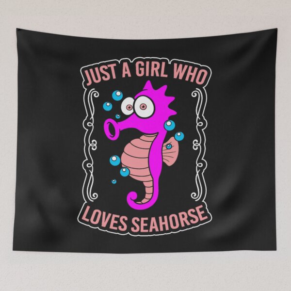 Item preview, Just Girl Who Loves Seahorse Animals designed and sold by ClamenTaon.