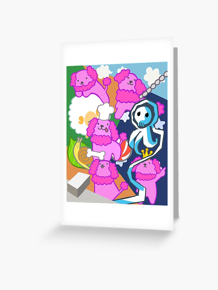 Beatmania Iidx Poodle Greeting Card By Lucianavee Redbubble