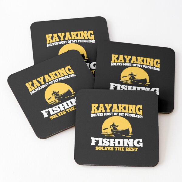 Item preview, Kayaking solves most of my problems fishing solves the rest designed and sold by HolliuxGift.