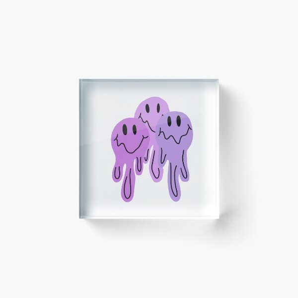 Item preview, Three Purple Melting Smiley Faces designed and sold by piperdooley.