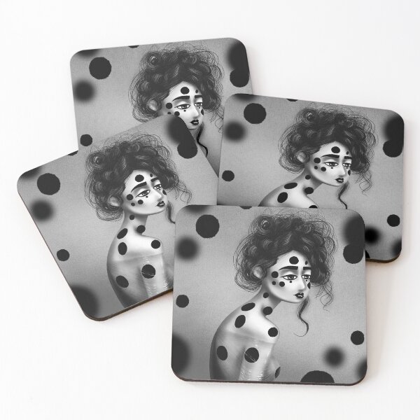 Item preview, Lady with black circles designed and sold by Olga Vorontsova.