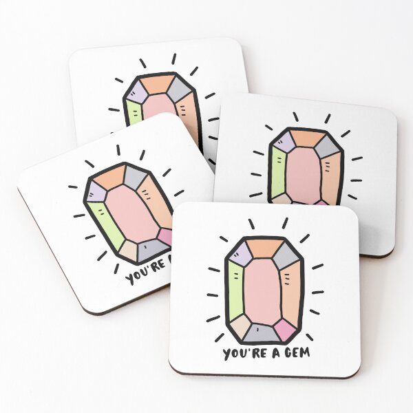 Item preview, YOU'RE A GEM funny slogan diamond designed and sold by piperdooley.