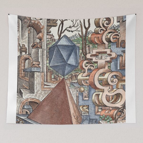 Item preview, Geometria et Perspectiva Pl 02 Fine Art print , Lorenz Stoer ,Geometric Landscape Architecture  designed and sold by TeeARTHY.