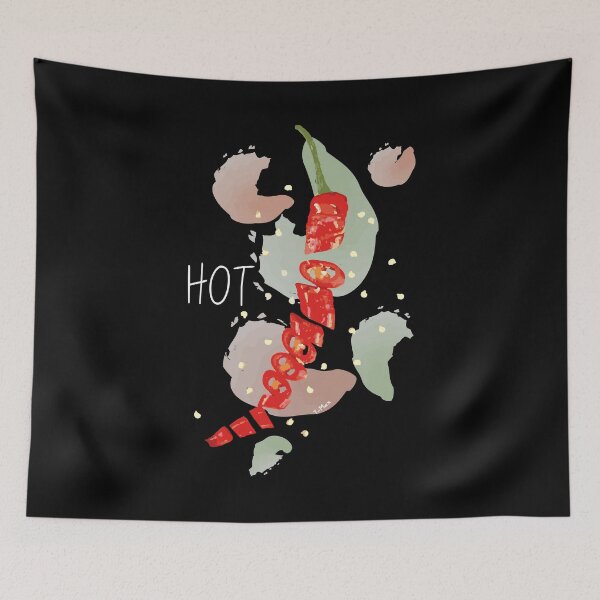 Item preview, chopped HOT red chilli authentic mexican food ingredient spicy lover gift designed and sold by T-Mex.