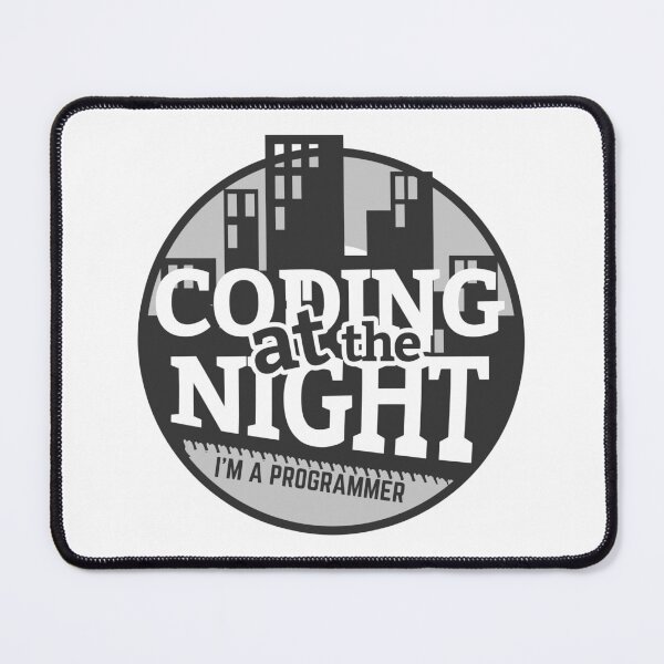 Item preview, Coding At the Night Funny Technology Coder designed and sold by JuxNdx.