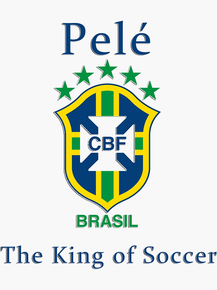 "Pele King Of Soccer Sticker" Sticker for Sale by mariettakriiut ...