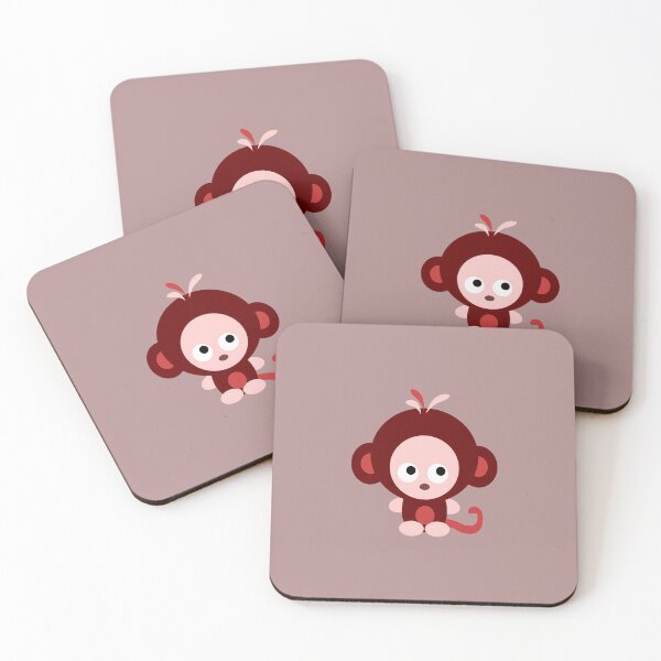 Item preview, Cute Pink Baby Monkey designed and sold by Hedgie Designs.
