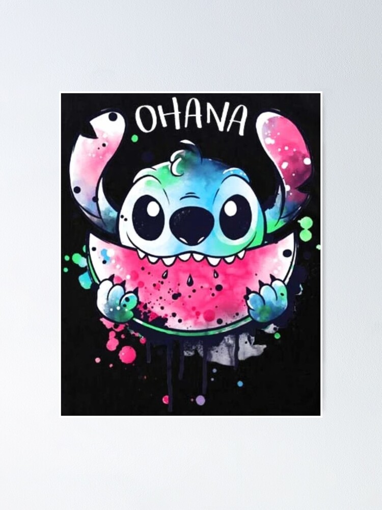 Kawaii Lilo and Stitch t-shirt, cute, and lovely | Poster