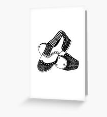 Zentangle Tap Shoes Greeting Card