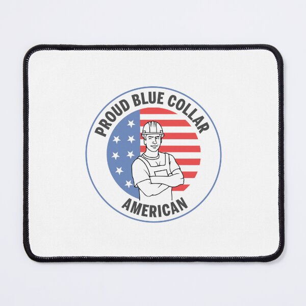 Item preview, Proud Blue collar american USA designed and sold by fiskooriginal.