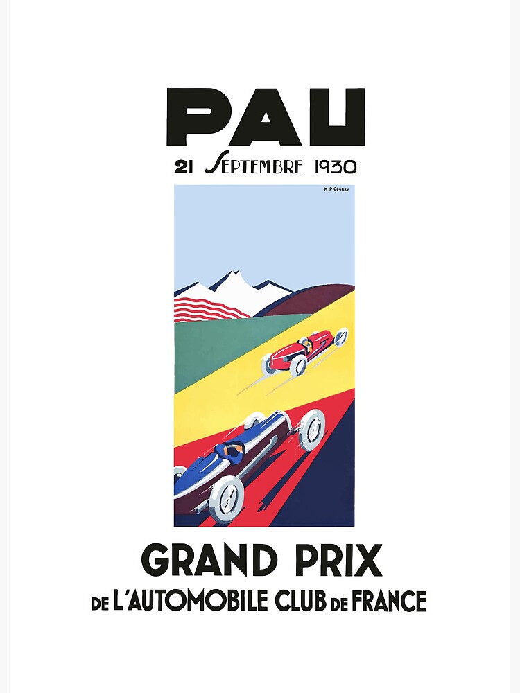 AFFICHE POSTER PAU grand prix automobile EUR 25,00 - FR