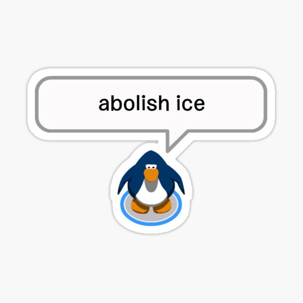 Item preview, Eis abschaffen - Club-Pinguin-Aufkleber designed and sold by coolcat233832.