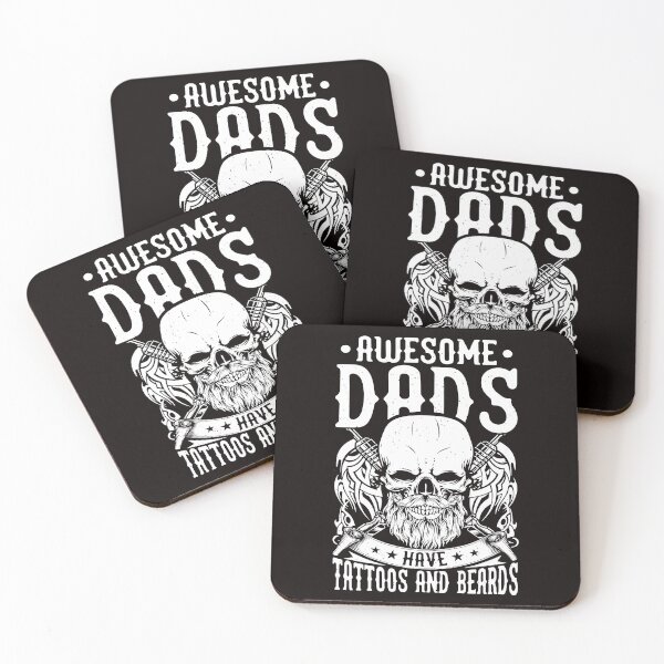 Item preview, Awesome Dads Have Tattoos & Beards Happy Fathers Day designed and sold by EdwardSamuels.