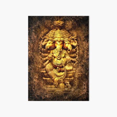 Lord Ganesha, Indian God of Prosperity Art Board Print