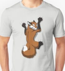 Clinging Red Fox Unisex T-Shirt