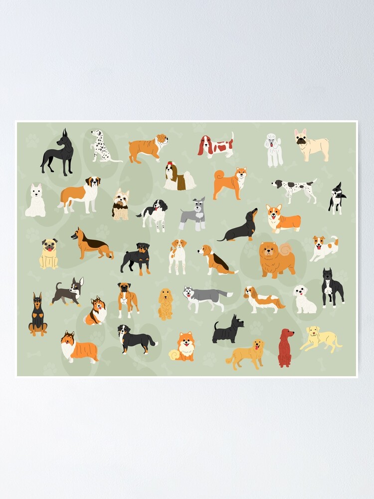 "Dog Art" Poster for Sale by kamuipreme Redbubble