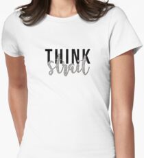 denke Meerenge Tailliertes T-Shirt